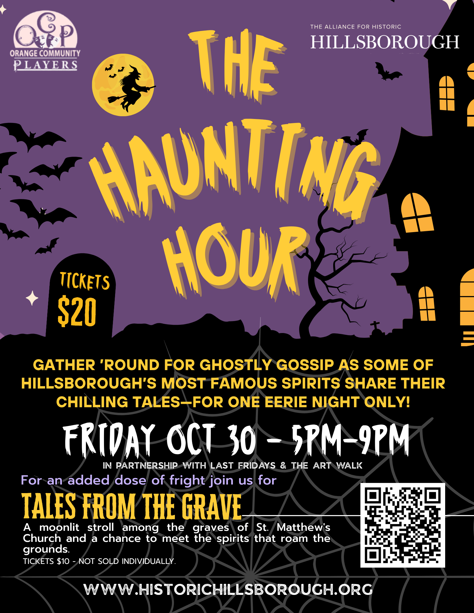 The Haunting Hour — Arts & culture in Hillsborough Visitor Center · Hillsborough, NC